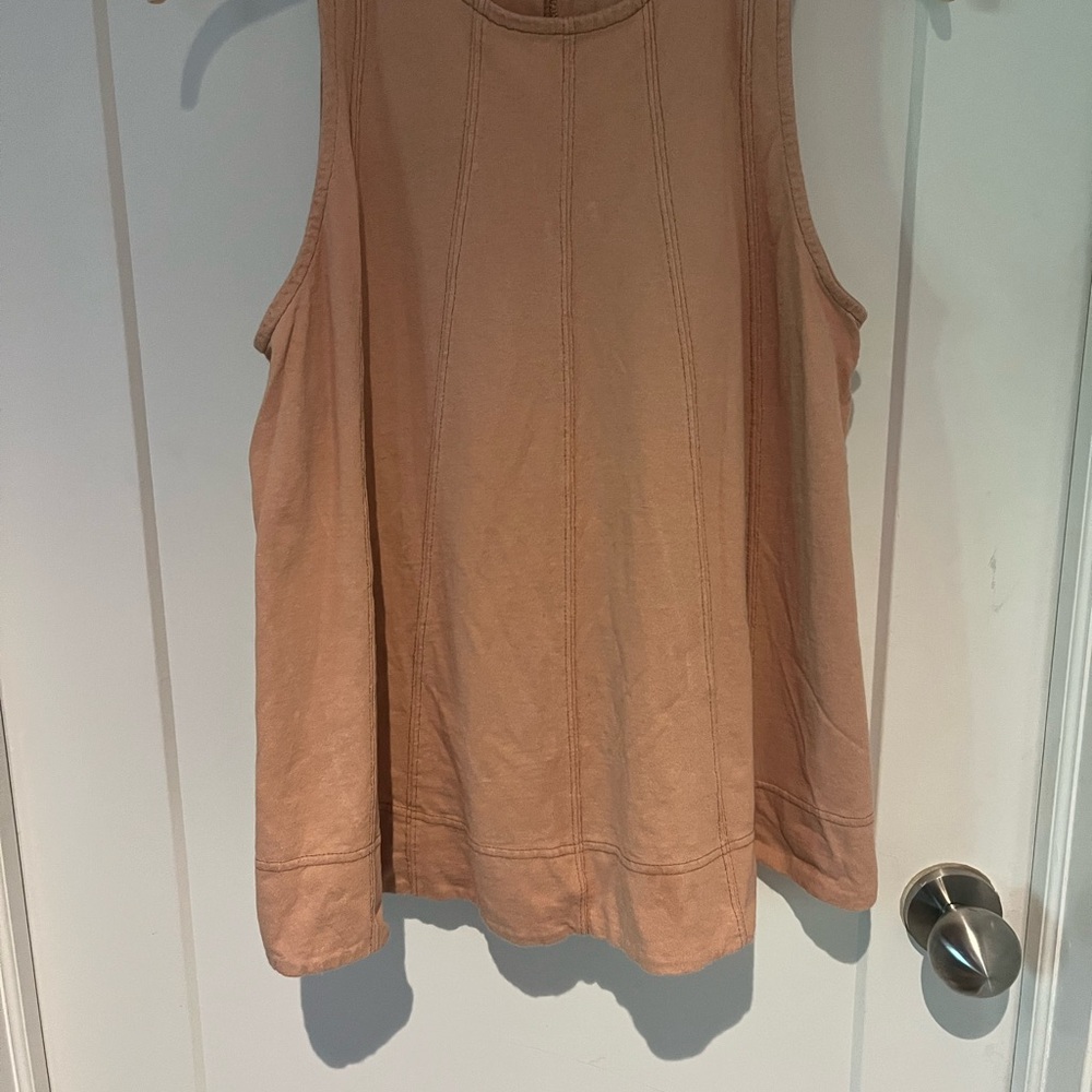 Free People Relaxed Tank in Dusty Peach